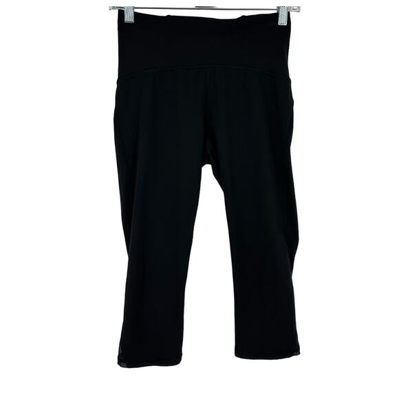 Lululemon Train Times Crop Black Size 6 Full On Luxtreme - Picture 1 of 9